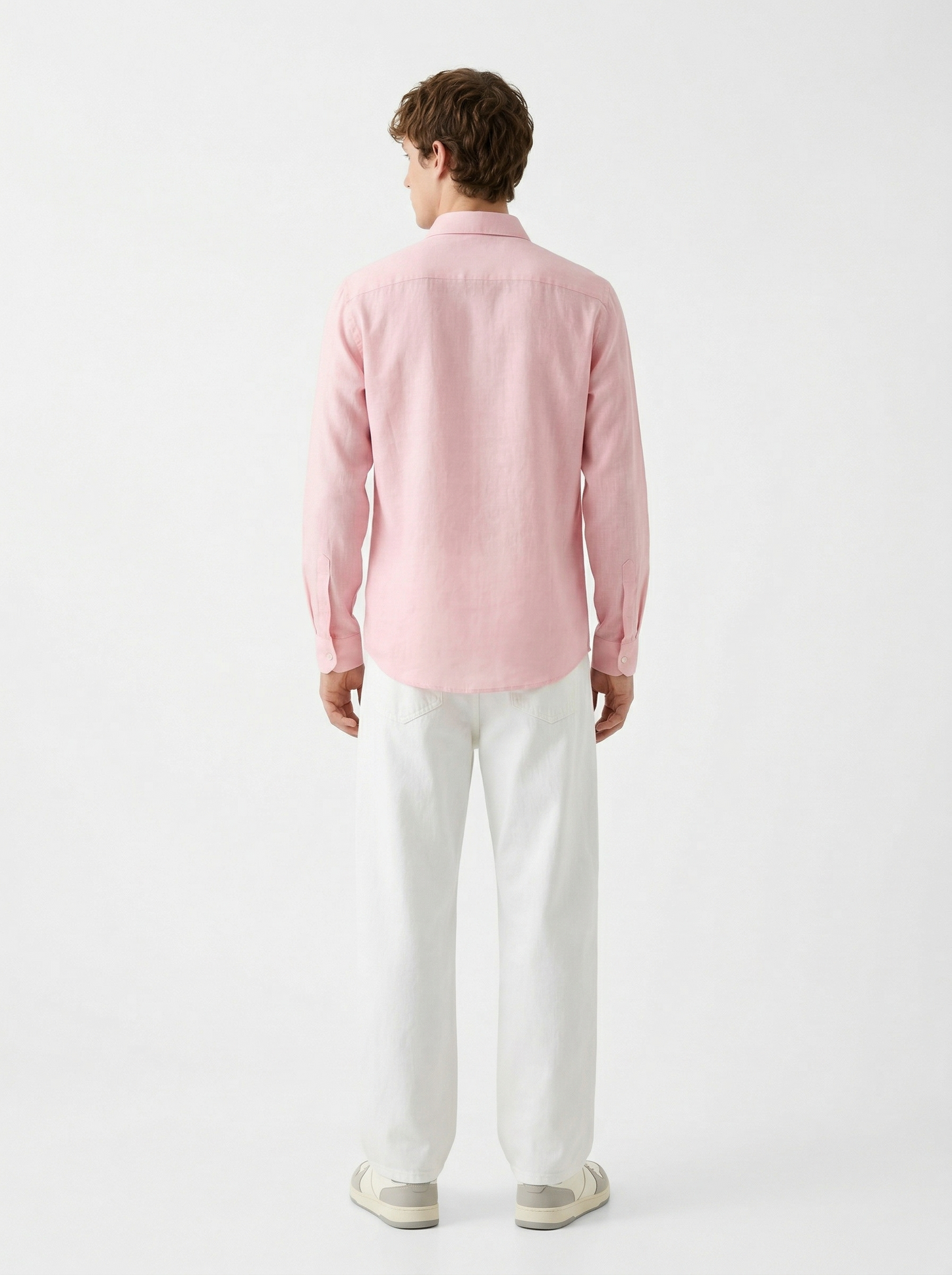 Men’s Pink Embroidered Designer Casual Shirt