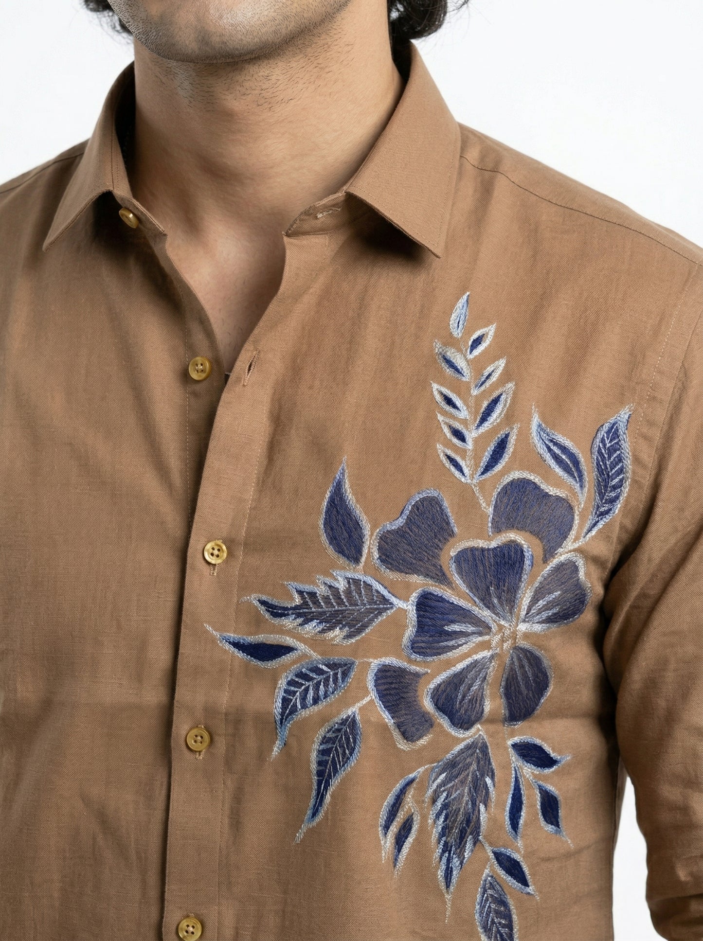 Men's Floral Graphic Print Casual Shirt