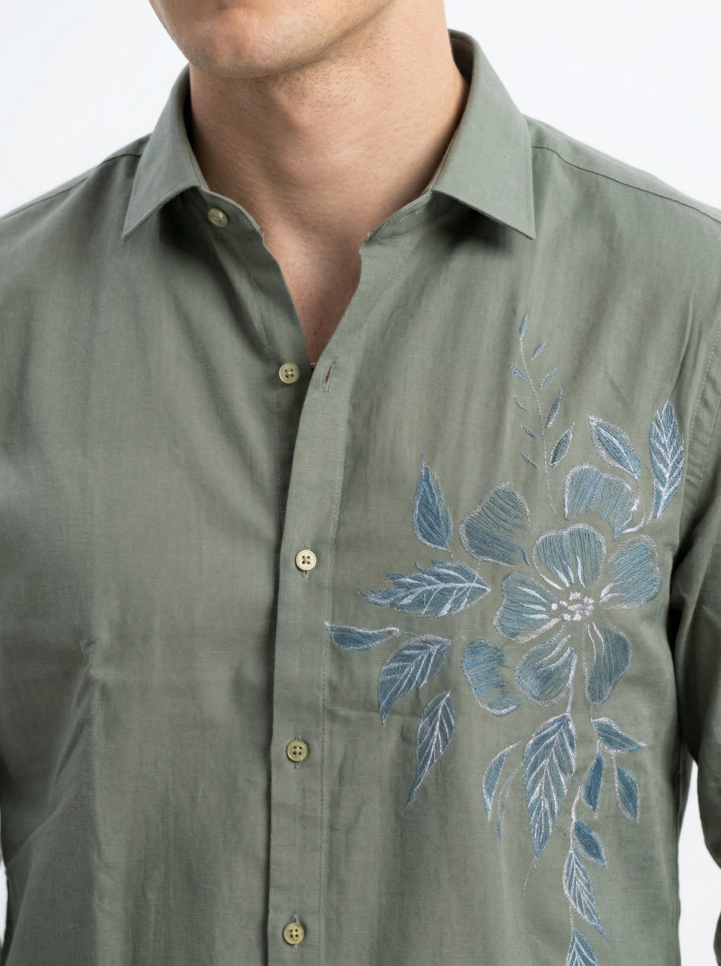Men's Floral Graphic Print Casual Shirt