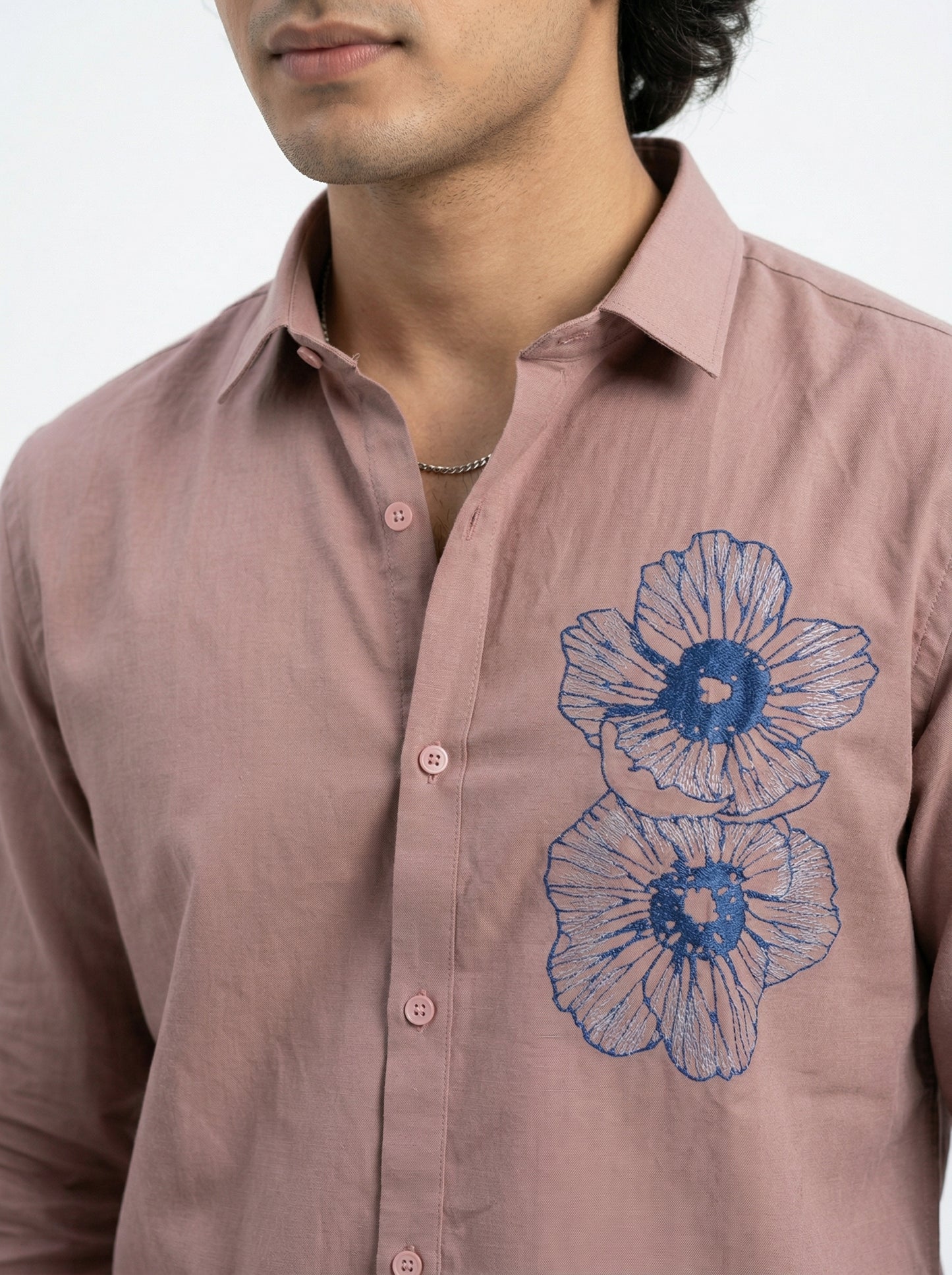 Men's Floral Graphic Print Casual Shirt