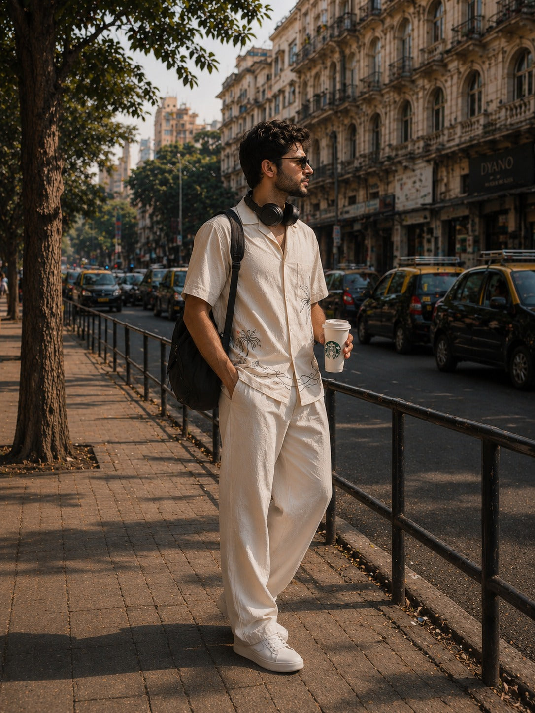 Off-White Tropical Embroidered Cuban Shirt